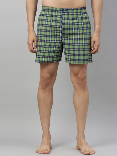

Joven Men Green & Blue Checked Boxers JB1C-JB110