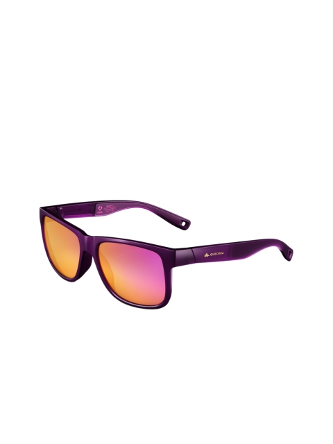 

Quechua By Decathlon Unisex Orange Lens & Purple Square Sunglasses