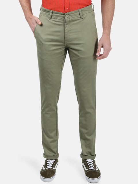 

Monte Carlo Men Green Regular Fit Solid Regular Trousers