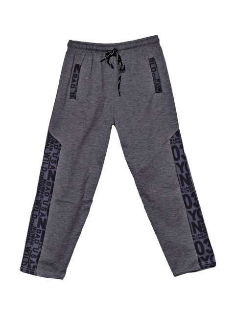 

SWEET ANGEL Girls Charcoal Grey Solid Straight-Fit Track Pants
