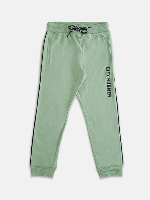 

Pantaloons Junior Boys Sea Green Solid Joggers