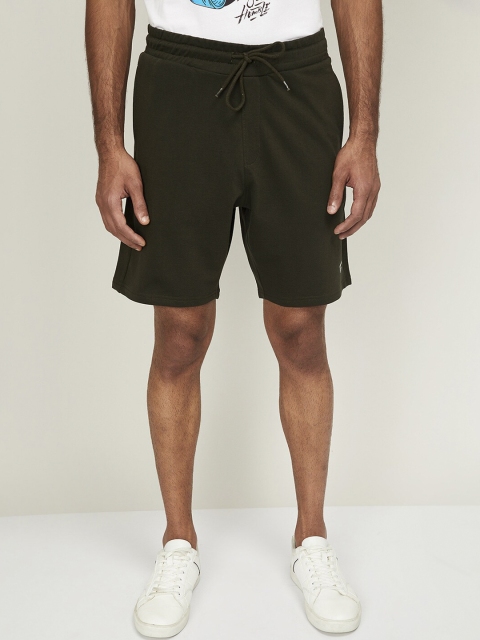 

Fame Forever by Lifestyle Men Olive Green Solid Regular Fit Regular Shorts