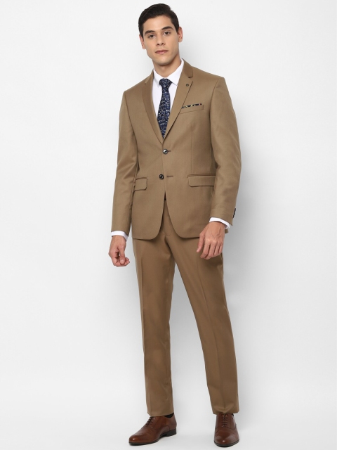 

Allen Solly Men Brown Solid Slim Fit Single-Breasted Formal Suit