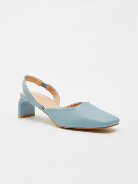 

shoexpress Women Blue Solid Pumps