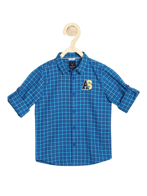 

Allen Solly Junior Boys Blue Slim Fit Checked Casual Shirt