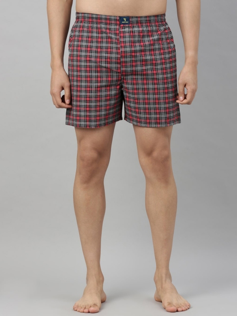 

Joven Men Red & Grey Checked Boxers-JB1C-JB119