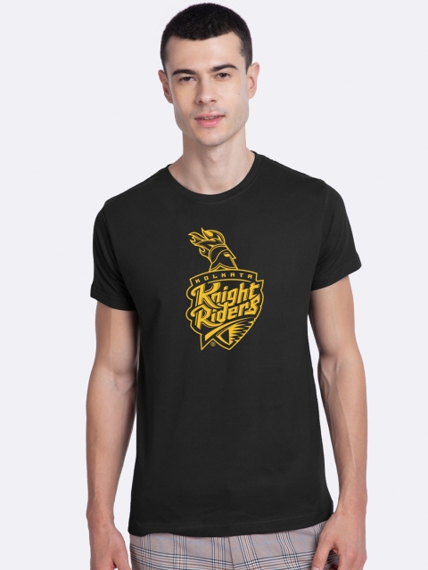 

Bewakoof Men Black IPL Printed Round Neck T-shirt
