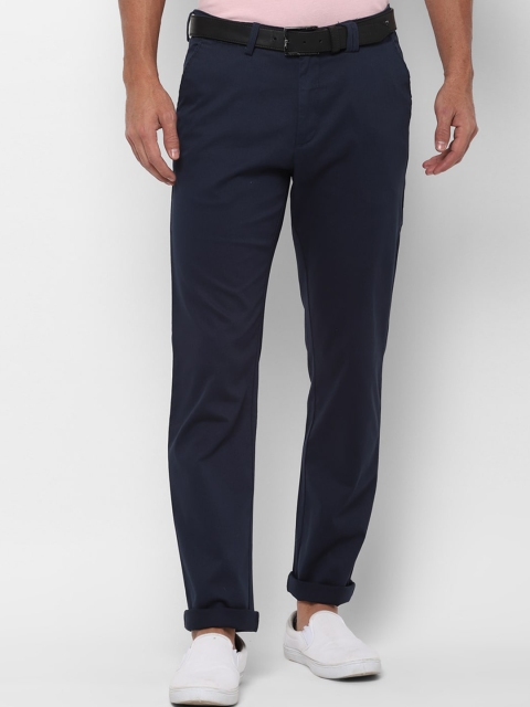 

Allen Solly Men Blue Regular Fit Solid Regular Trousers