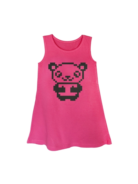 

You Got Plan B Girls Pink Printed A-Line Dress