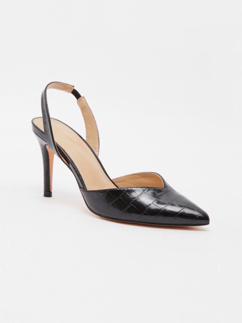 

shoexpress Women Black Solid Pumps