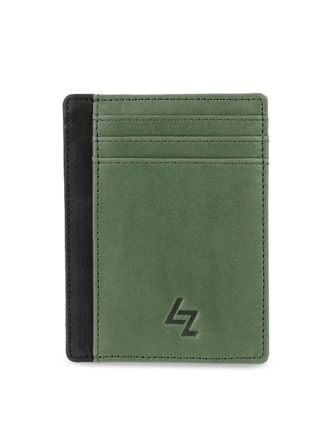 

Leather Zentrum Unisex Green Solid RFID Leather Card Holder