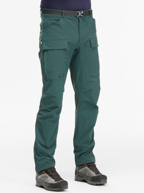

FORCLAZ By Decathlon Men Green Solid Anti Mosquito Cargo Trouser-Solid Green