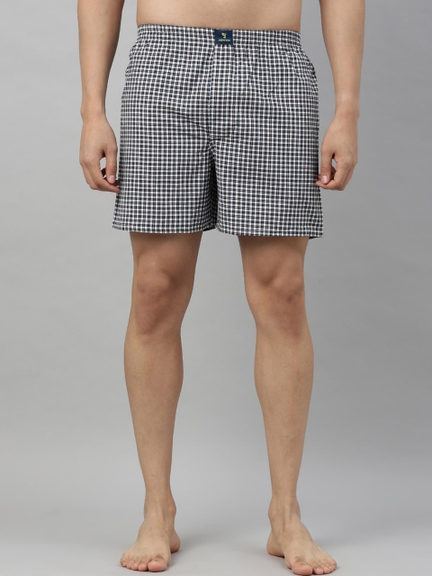 

Joven Men Black & White Checked Cotton Boxers JB1C-JB114