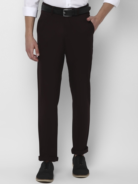 

Allen Solly Men Brown Regular Fit Solid Regular Trousers
