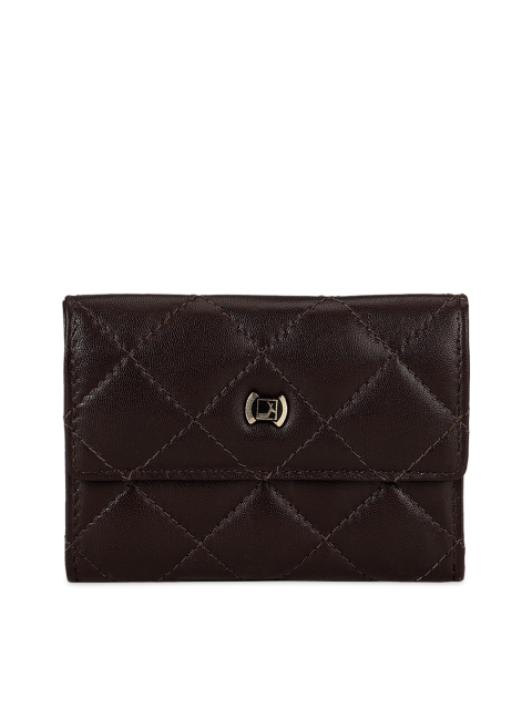 

Da Milano Men Brown Textured Envelope Wallet