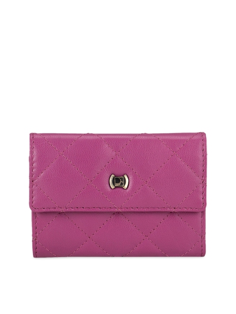 

Da Milano Men Pink Quilted Envelope Leather Clutch
