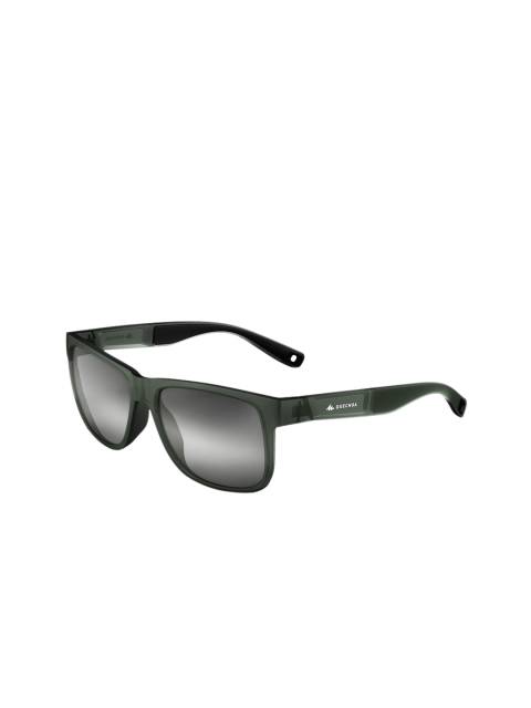 Quechua By Decathlon Unisex Grey Lens & Green Square Sunglasses