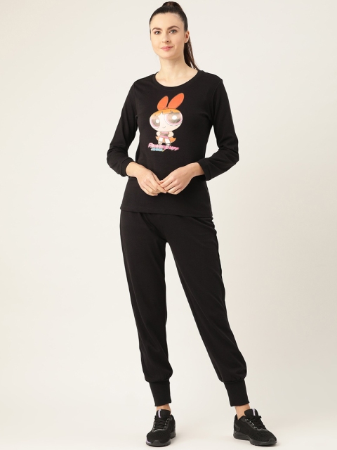 

Laabha Women Black Powerpuff Printed Tracksuits