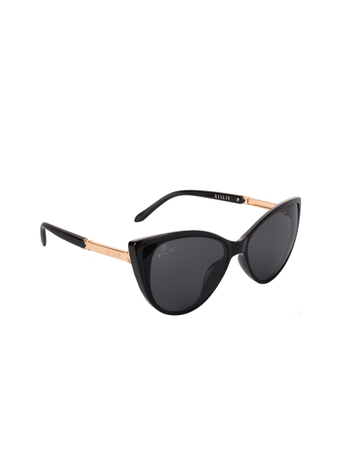 

Aislin Women Black Lens & Uv Protected Cateye Sunglasses ES_14453-82-AS-1507-CE-61-G