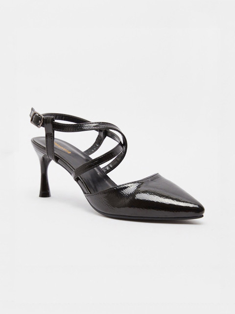 

shoexpress Women Black Solid Pumps