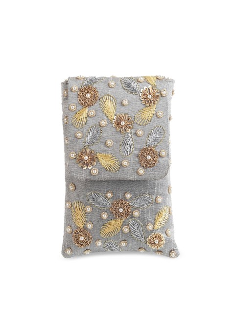 

Metro Grey Embellished Tote Bag