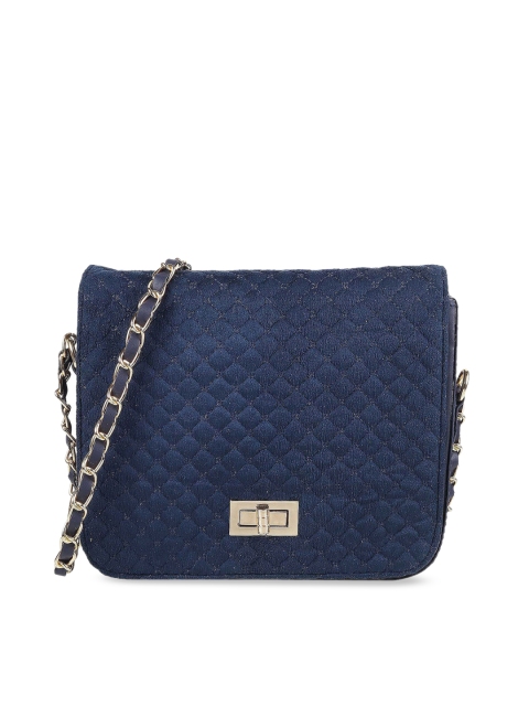 

Metro Blue Textured Sling Bag