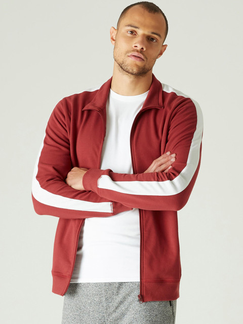 

NYAMBA By Decathlon Men Red Solid Tailored Jacket