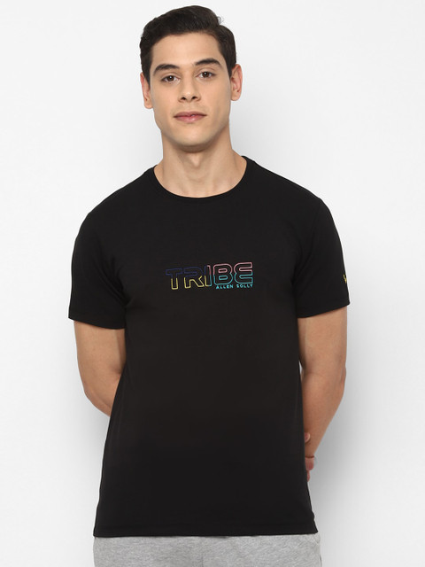 

Allen Solly Men Black Printed Round Neck T-shirt