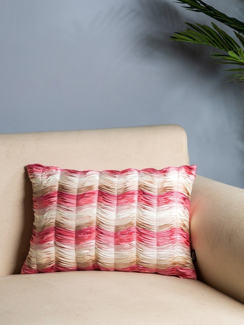 

Pure Home and Living Pink & White Set of Single Striped Rectangle Cushion Covers