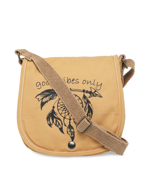 

The House of Tara Beige Printed Sling Bag
