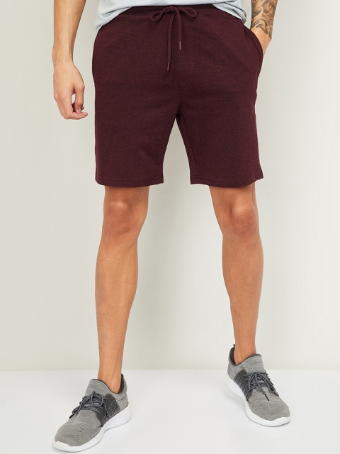 

Kappa Men Burgundy Solid Regular Fit Sports Shorts