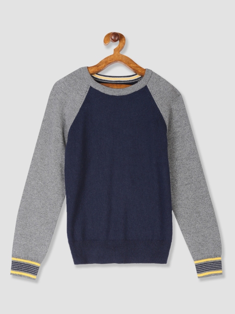 

GAP Boys Blue Colourblocked Raglan Sleeve Pullover Sweater