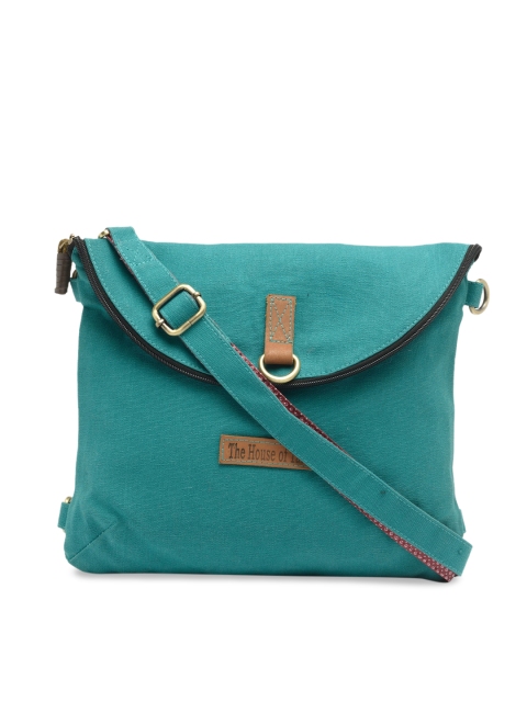 

The House of Tara Teal Solid Sling Bag