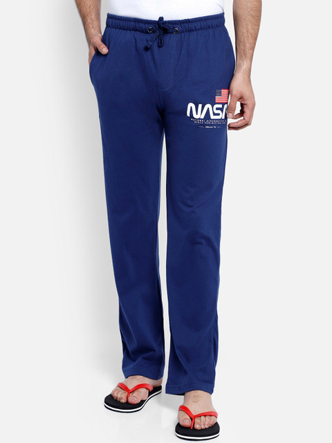 

Free Authority Men Blue Nasa Printed Lounge Pants