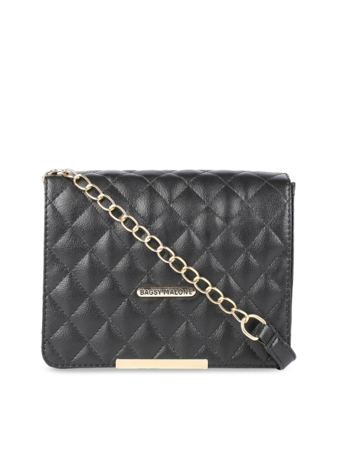 

Bagsy Malone Black Textured Sling Bag