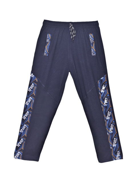 

SWEET ANGEL Girls Navy Blue Solid Straight-Fit Track Pants