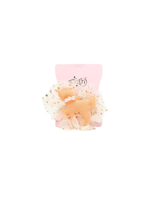 

Stoln Peach-Coloured Embellished Alligator Hair Clip