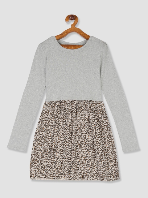 

GAP Girls Grey Printed A-Line Dress