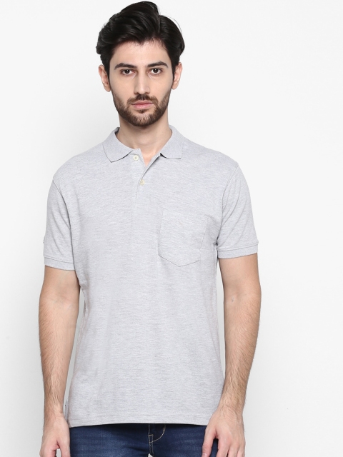 

Cantabil Men Grey Solid Polo Collar T-shirt