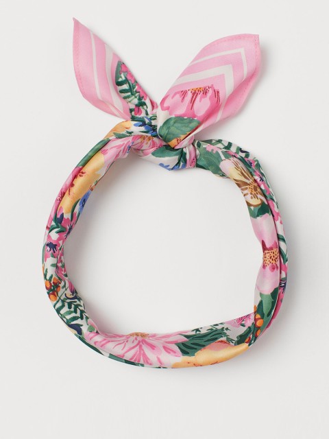 

H&M x Angela McKay Girls Pink Printed Floral Scarf