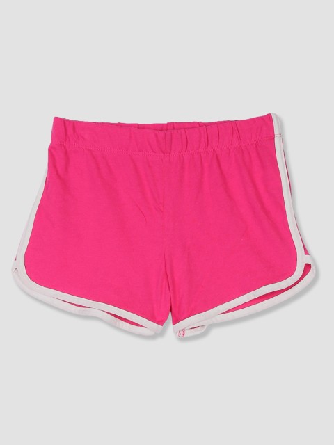 

The Childrens Place Girls Pink Solid Regular Fit Regular Shorts