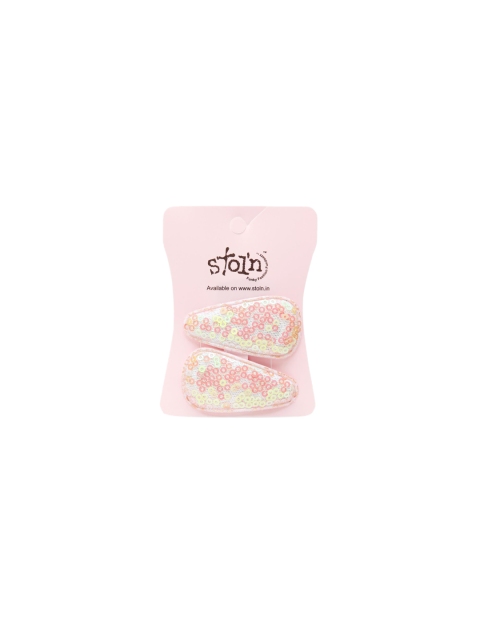 

Stoln Pink Embellished Tic Tac Hair Clip