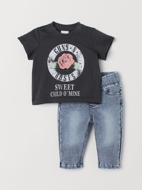 

H&M Boys Top and leggings, Blue