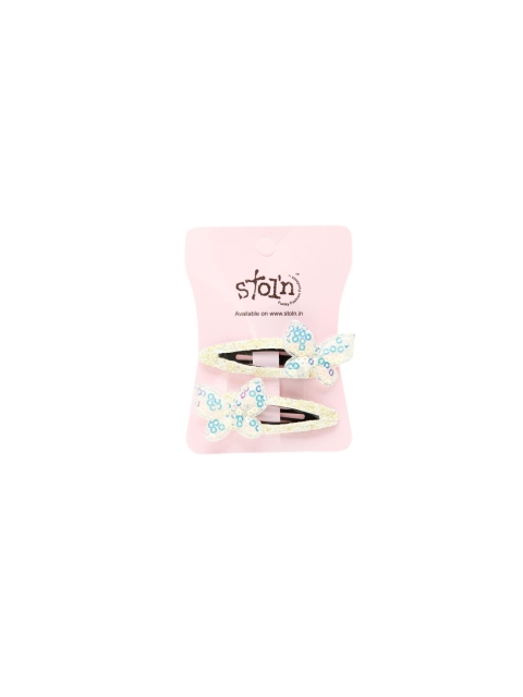 

Stoln White Embellished Tic Tac Hair Clip