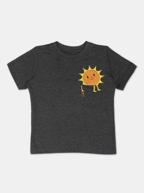 

Cherokee Boys Charcoal Printed Round Neck T-shirt
