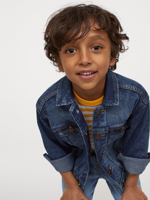 

H&M Boys Blue Washed Denim Jacket