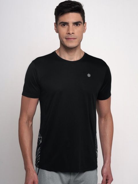 

Cultsport Men Black Printed FlashRun Pace FlydryPRO Antimicrobial Running T-shirt