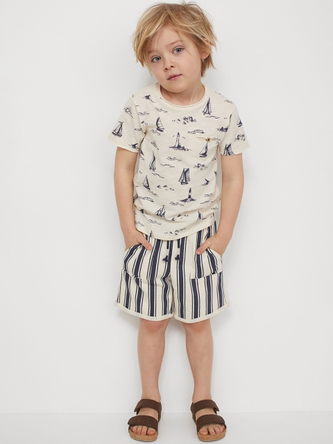

H&M Boys Beige & Blue 2-Piece Set