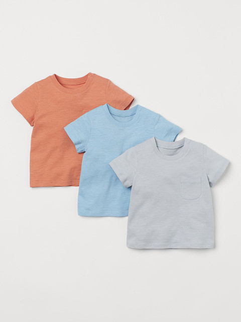 

H&M Boys 3-Pack T-shirts, Blue