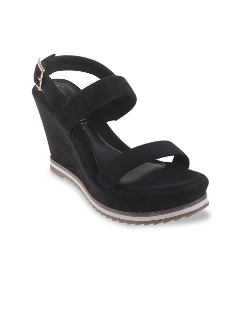 

Catwalk Women Black Solid Suede Wedges